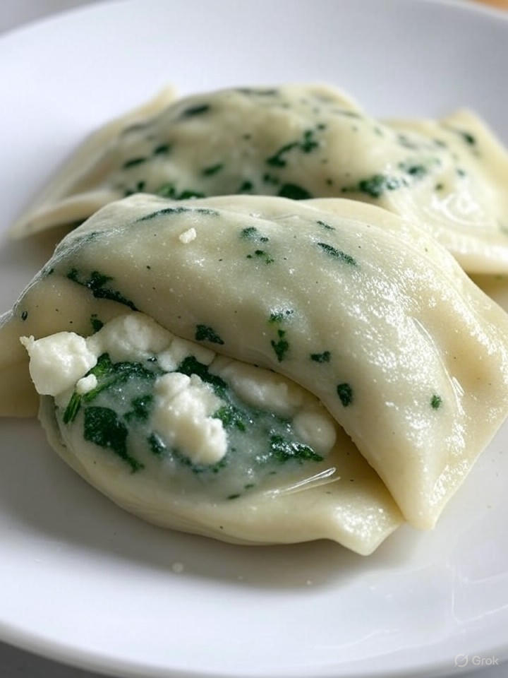 Feta Spinach Pierogies